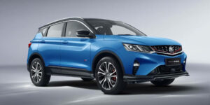 Blue Proton X50 with alloy wheels - Proton South Africa