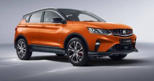 Orange Proton X50 with alloy wheels - Proton Cars for Sale - Proton X50 Features