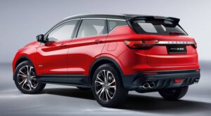 Rear view of a Red Proton X50 SUV - Proton Cars South Africa - Proton X50 And X70 Features